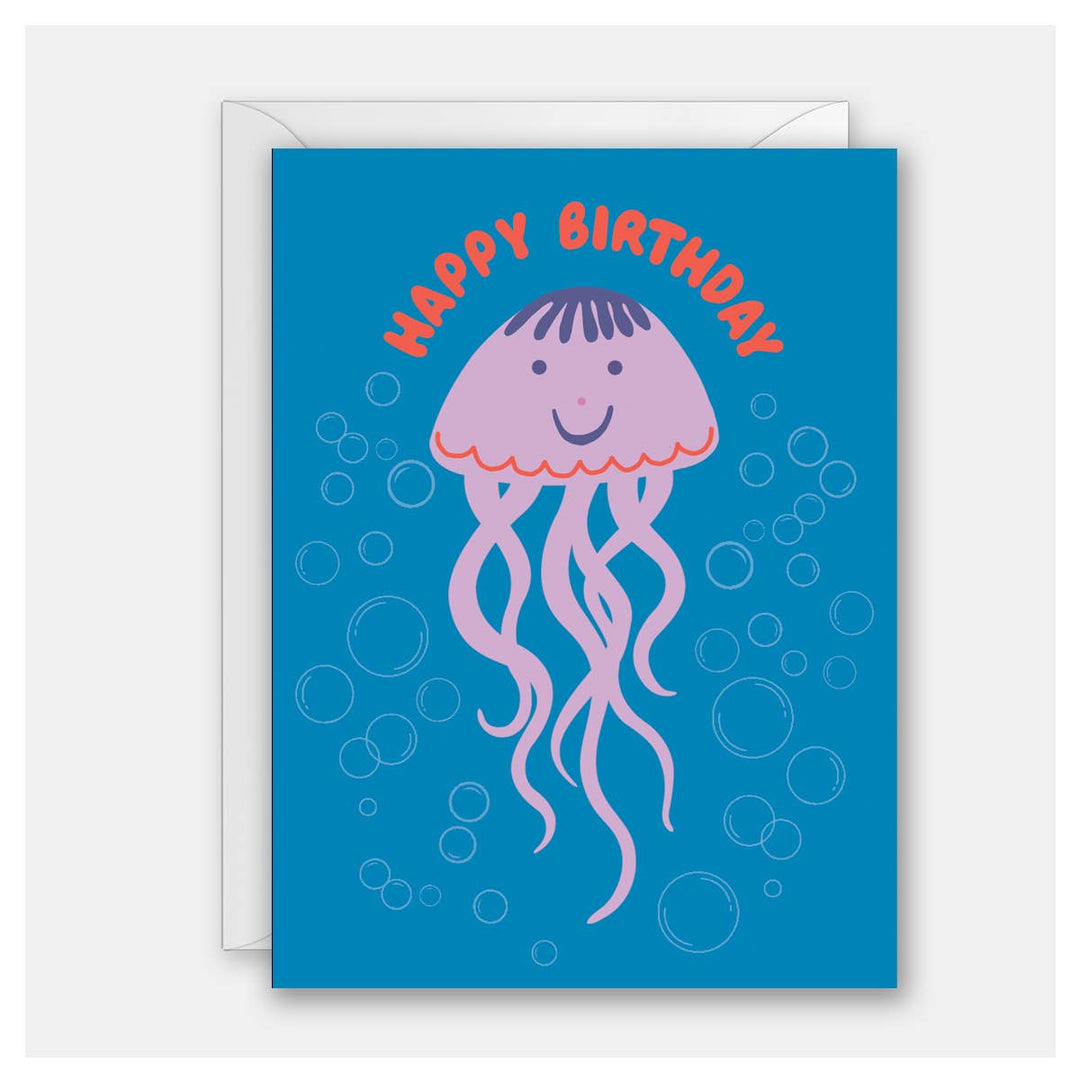 Jellyfish Birthday Card
