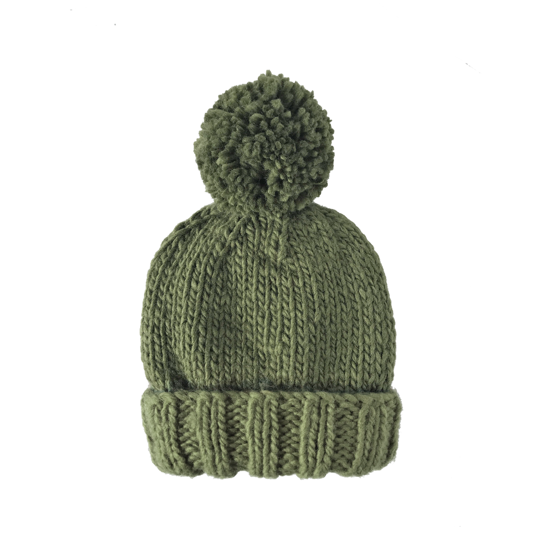 Classic Pom Hat - Moss