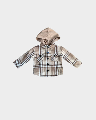 Plaid Hooded Shacket