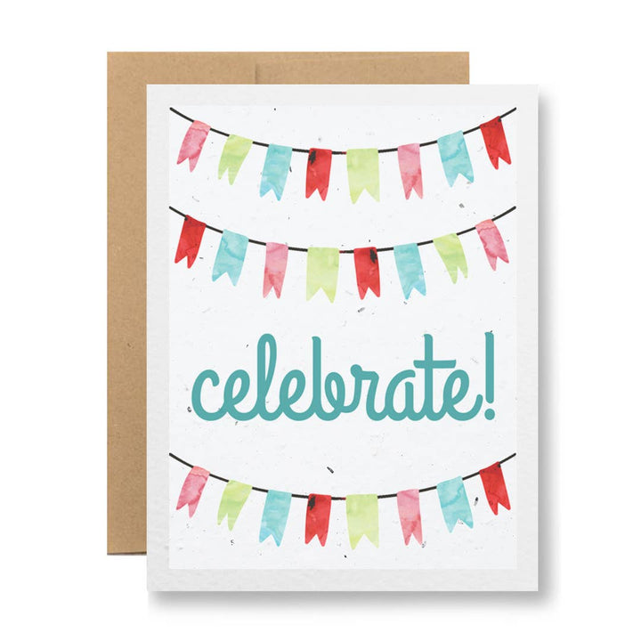 Celebrate! - Plantable Seed Paper Greeting Card