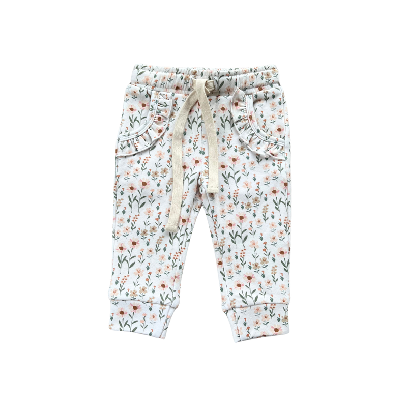 Ruffle Joggers - Daisy Field