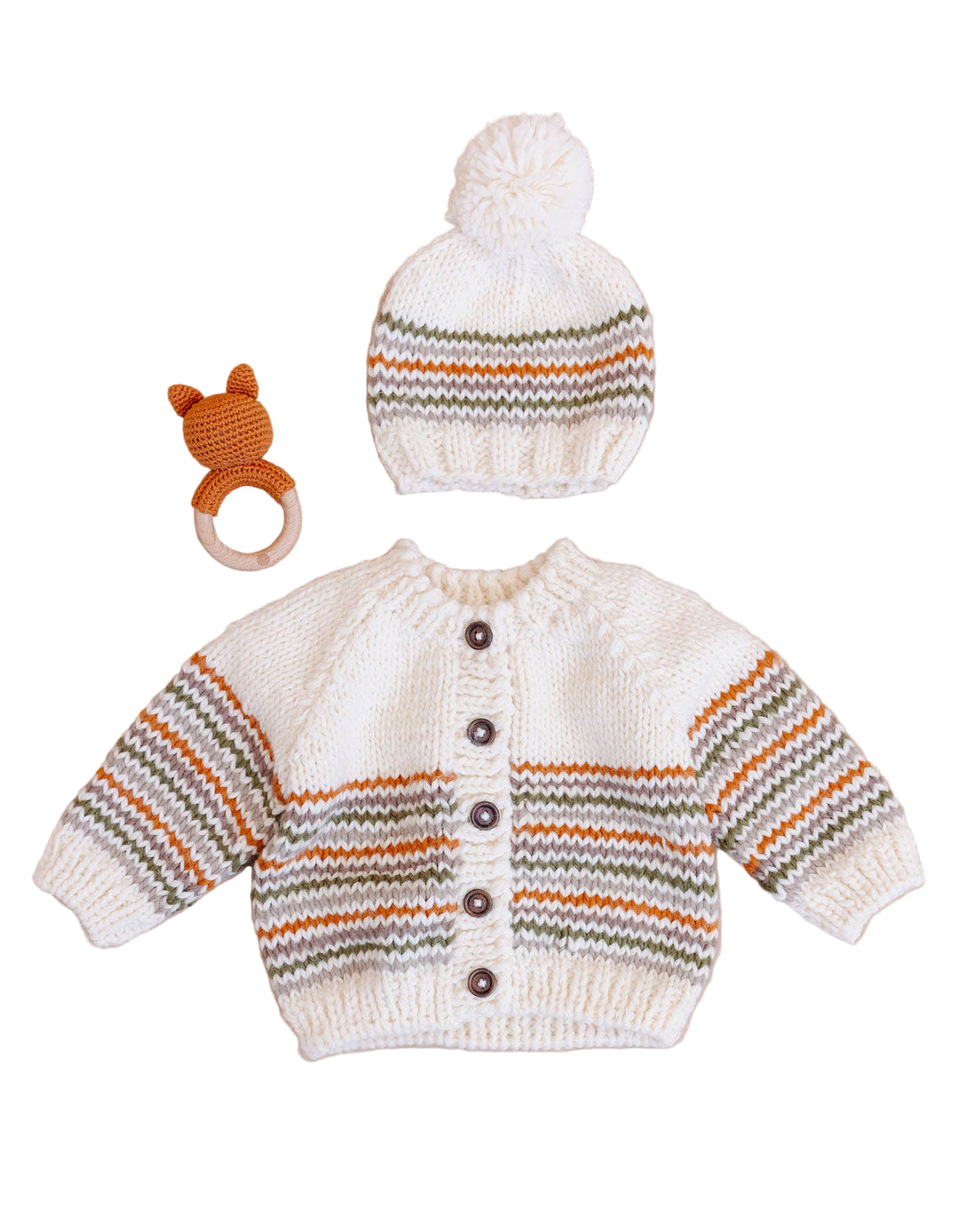 Stripe Cardigan - Woodland