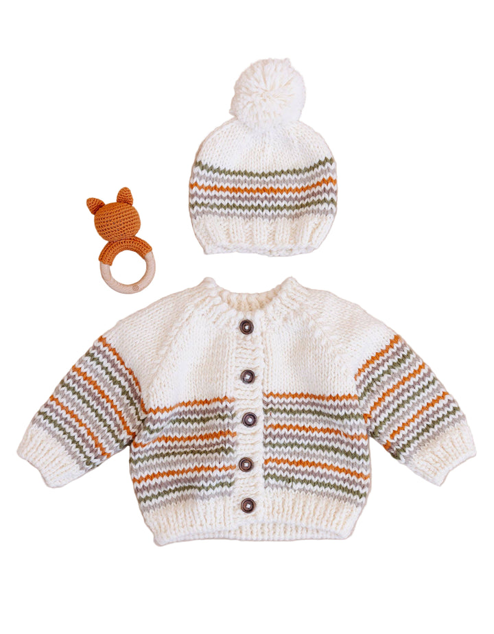 Stripe Cardigan - Woodland