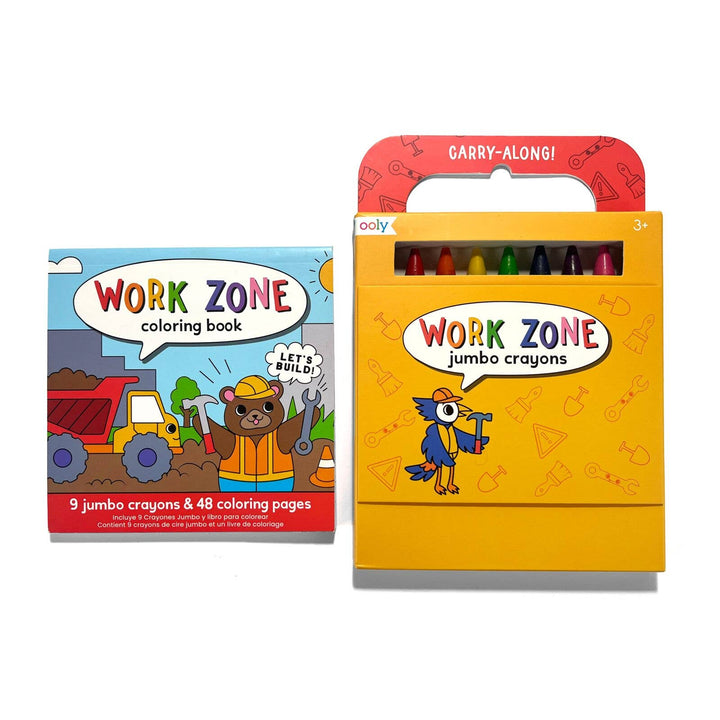 Carry-Along: Coloring Book Set - Work Zone