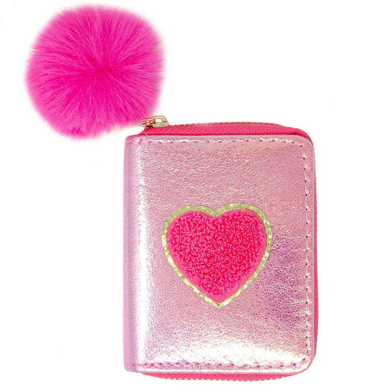 Shiny Heart Patch Wallet