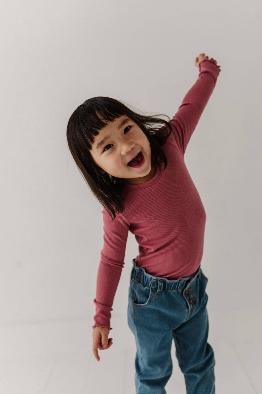 Lettuce Hem Tee - Mesa Rose