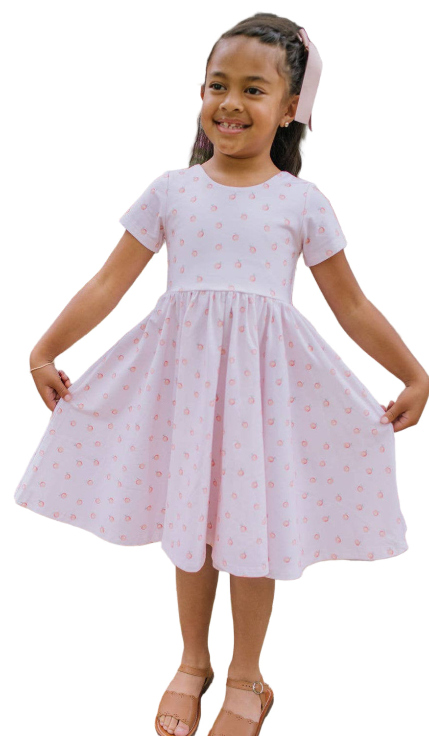 Classic Twirl Dress - Peach of My Heart