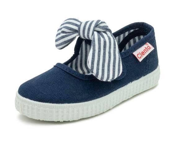 Navy Mary Jane With Bow
