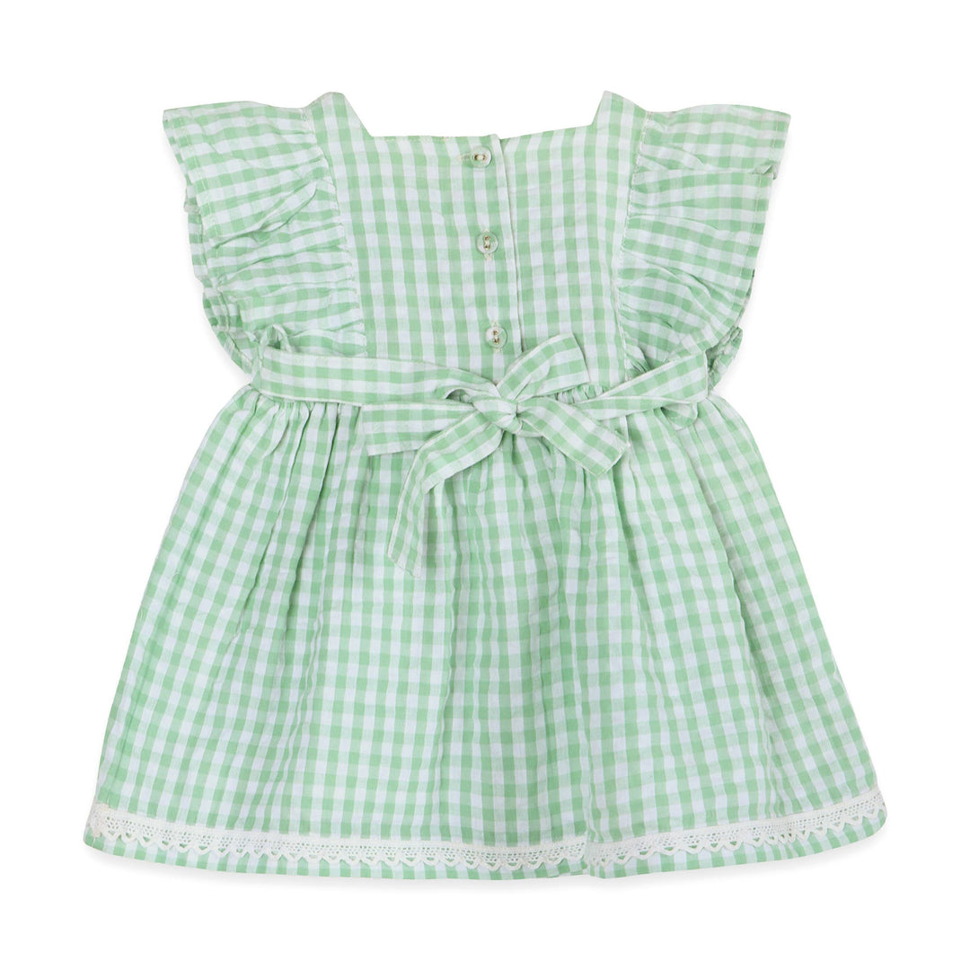 Forest Gingham Dress + Bloomer