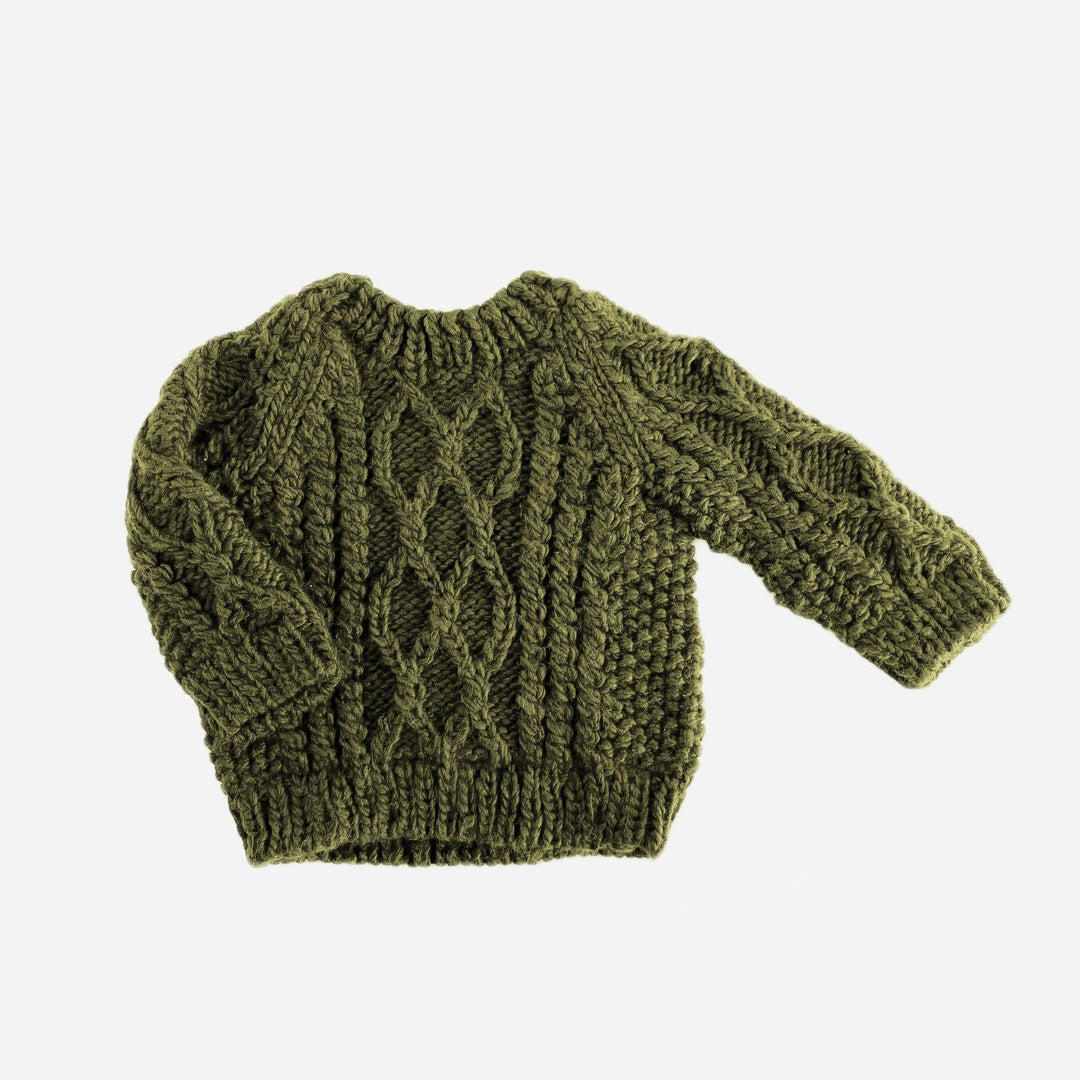 Fisherman Sweater - Moss