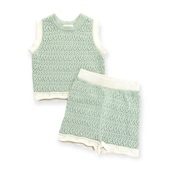Poppy Textured Tank & Shorts Set