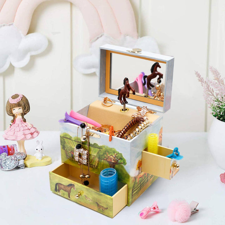 Horse Musical Jewelry Box