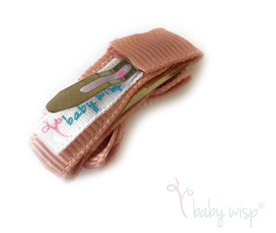 Tiny Tuxedo Bows on Snap Clips - Macaroon