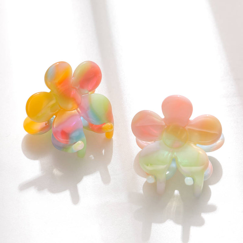 Blossom Pastel Watercolor | Mini Flower Claw Clip