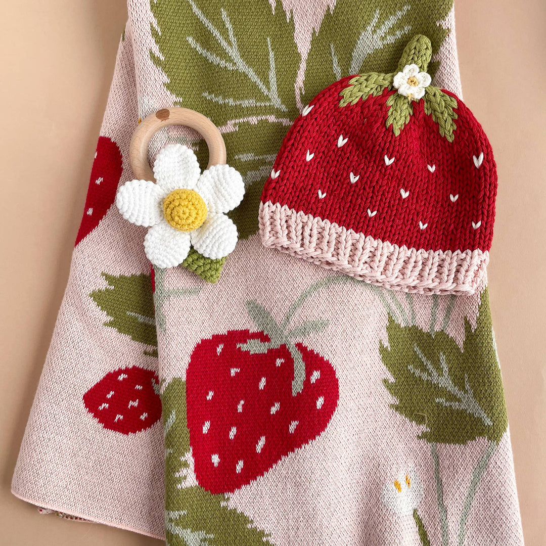 Strawberry Beanie Baby Hat