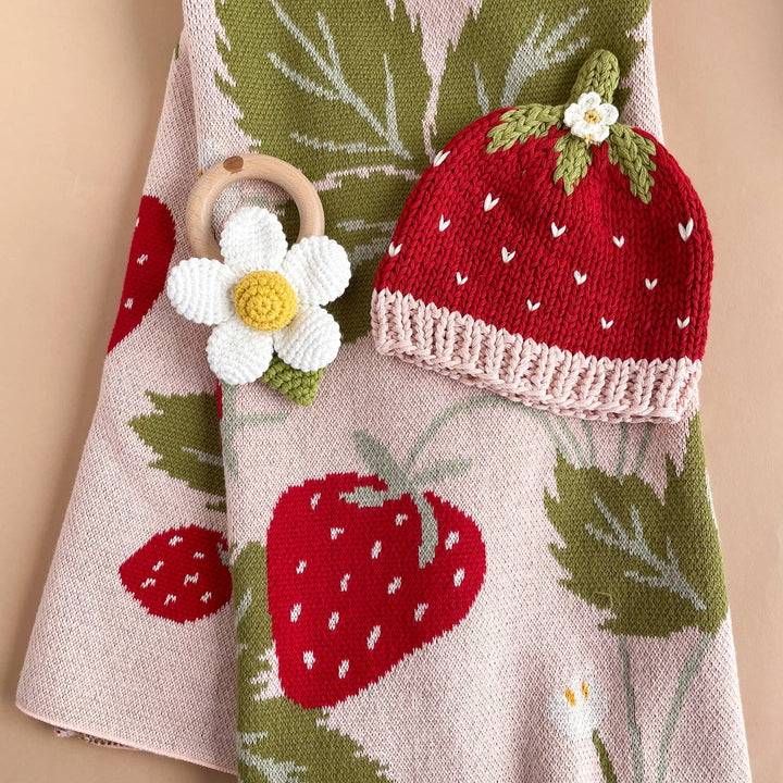 Strawberry Beanie Baby Hat