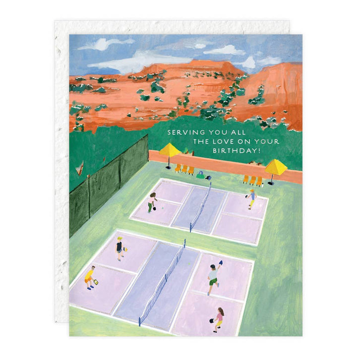 Seedlings - Pickleball - Birthday Card