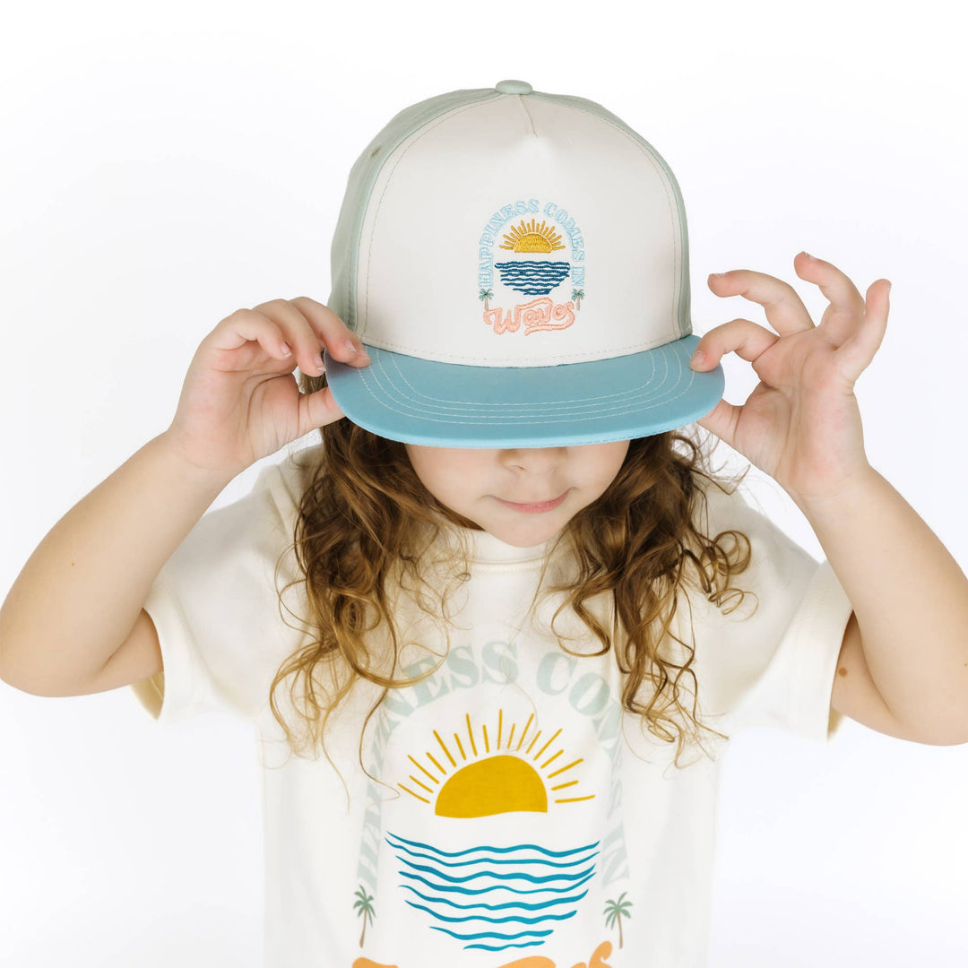 Happiness Comes In Waves Snapback