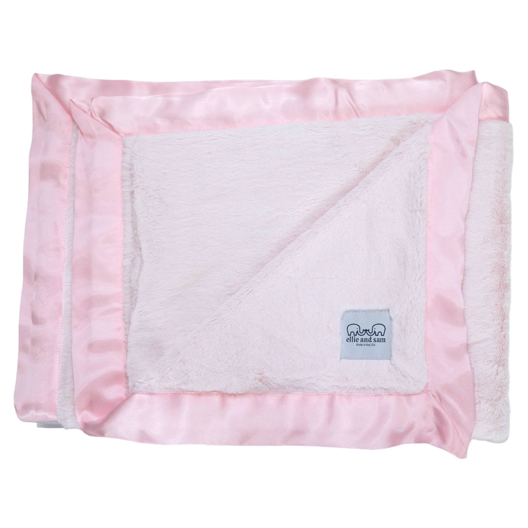 Luxury Satin (Border) Blanket - Pink