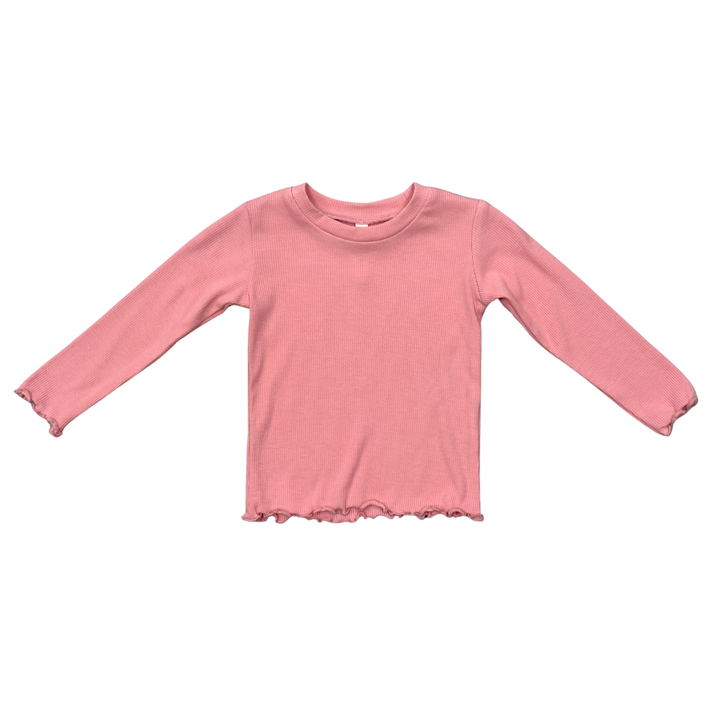Lettuce Hem Tee - Rose