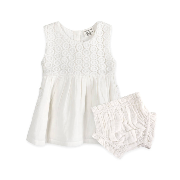 Taylor Crochet Lace Dress + Bloomer