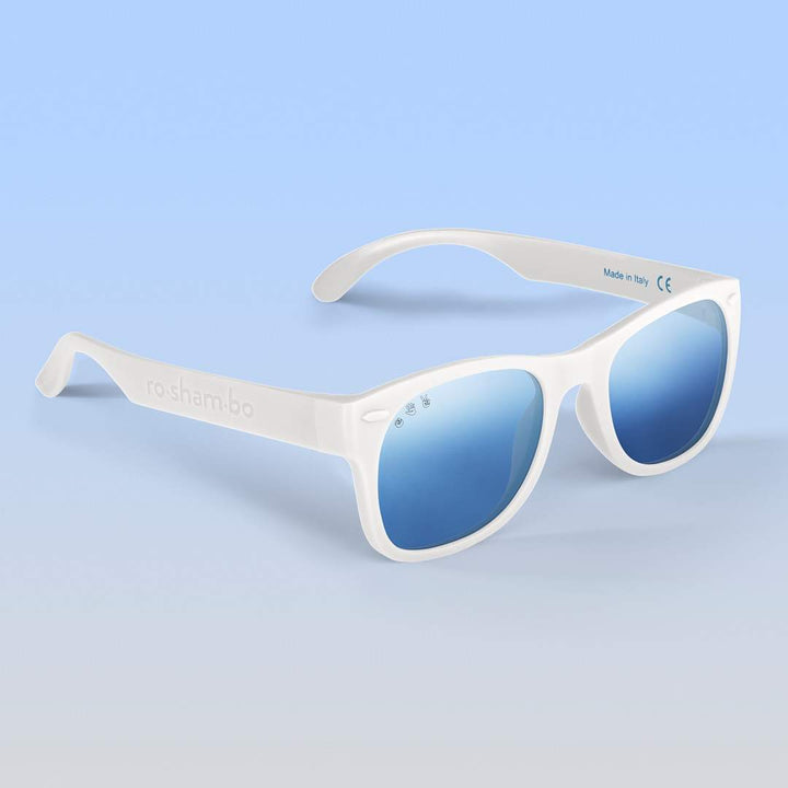 White Sunglasses - Chrome Polarized