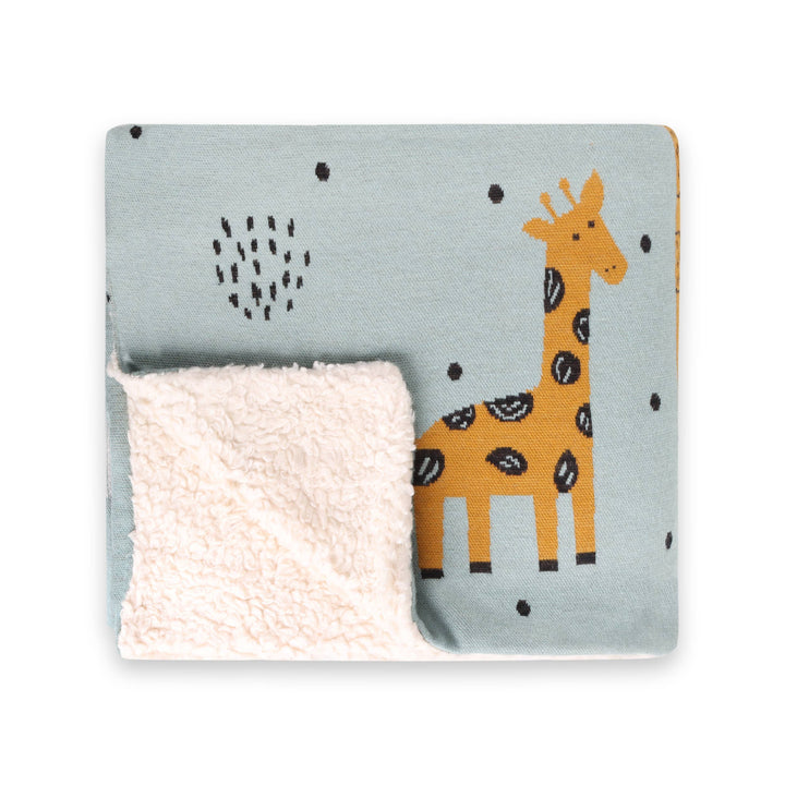 Sherpa Knit Blanket - Giraffe