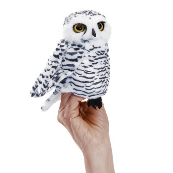Owl Snowy Small Puppet