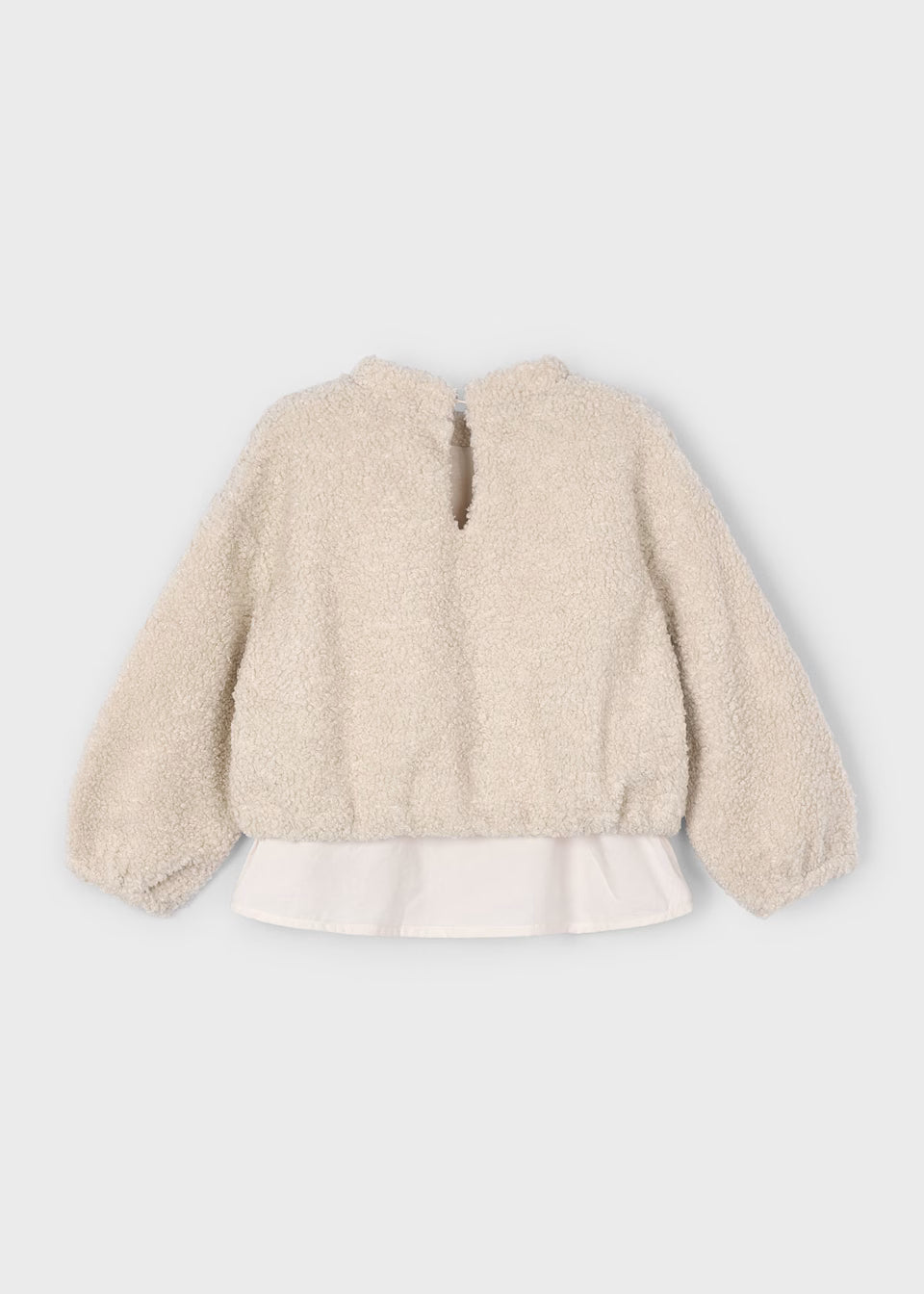 Sherpa Overlay Sweatshirt