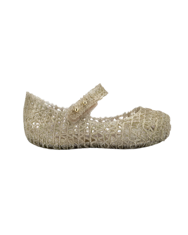 Campana Papel Flat - Gold Glitter