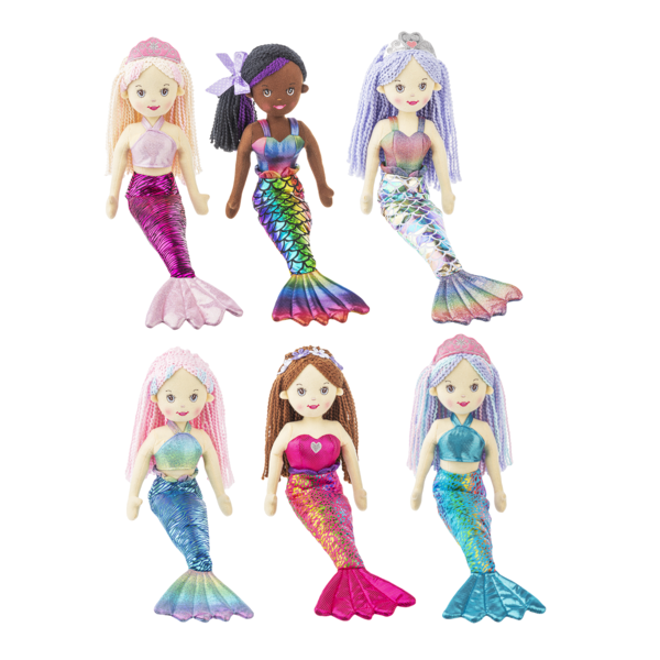 18"SHIMMER COVE MERMAID - assorted