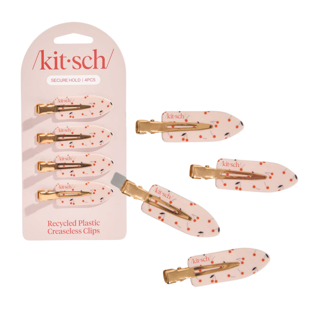 Creaseless Clips 4pc Set- Cherry Print