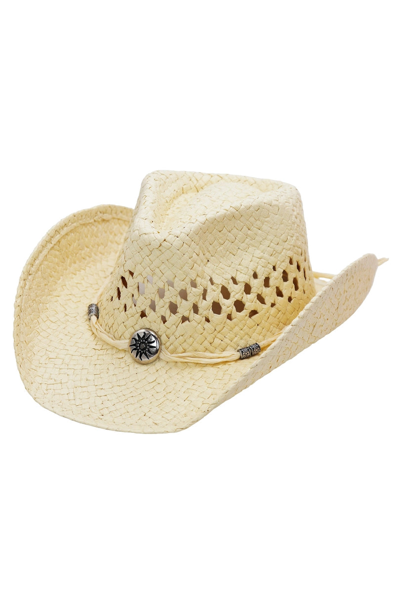 Kids Straw Cowboy Hat