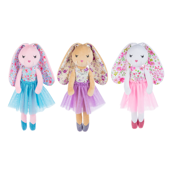 14" Blossom Bunny Doll - Assorted