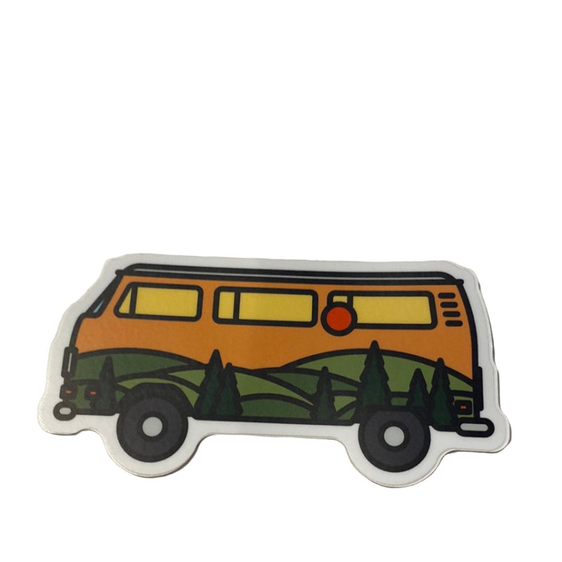 Camp Beach Van - Vinyl Sticker