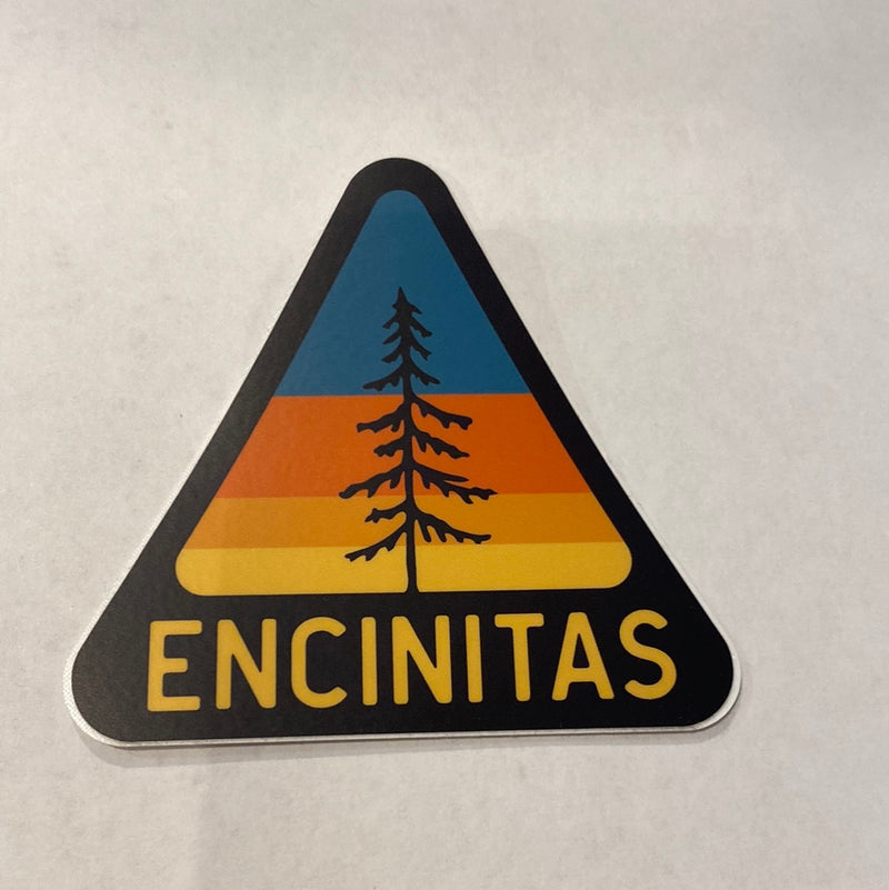 Encinitas Triangle Tree Patch - Vinyl Sticker