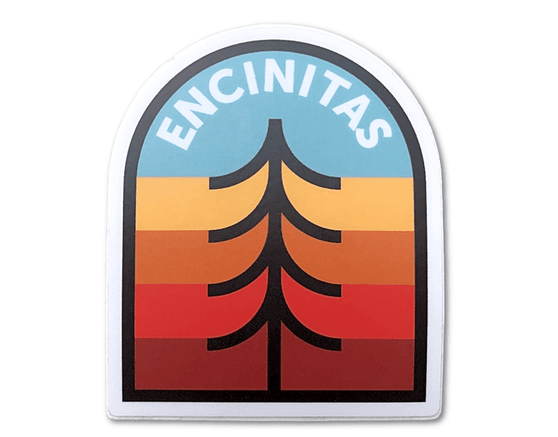 Encinitas Tree Crest - Vinyl Sticker