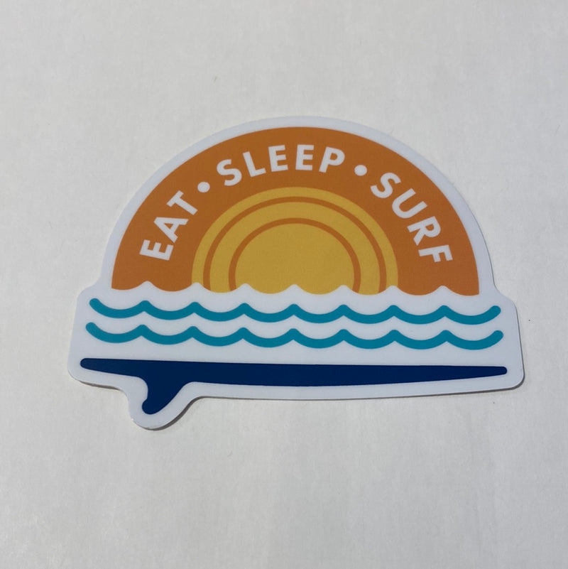 Eat Sleep Surf - Vinyl Sticker