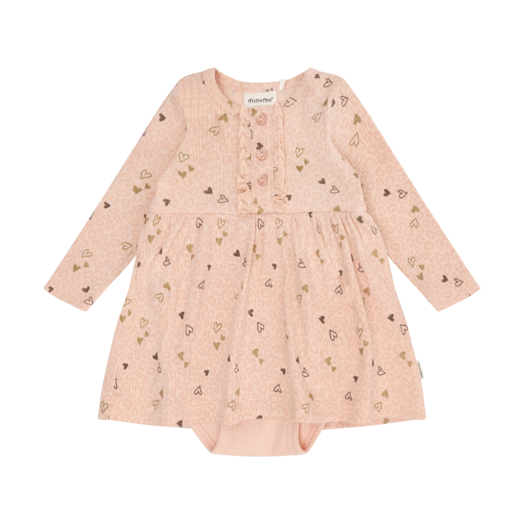 Rib Dress - Cameo Rose