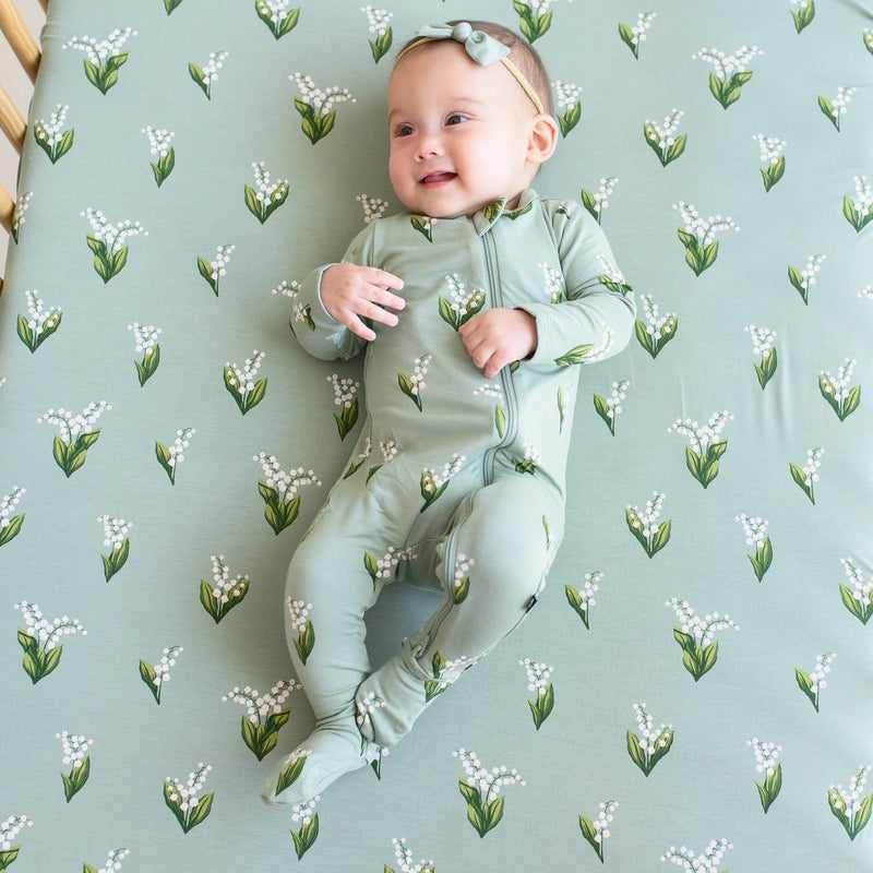 Zippered Romper - Thyme Lily