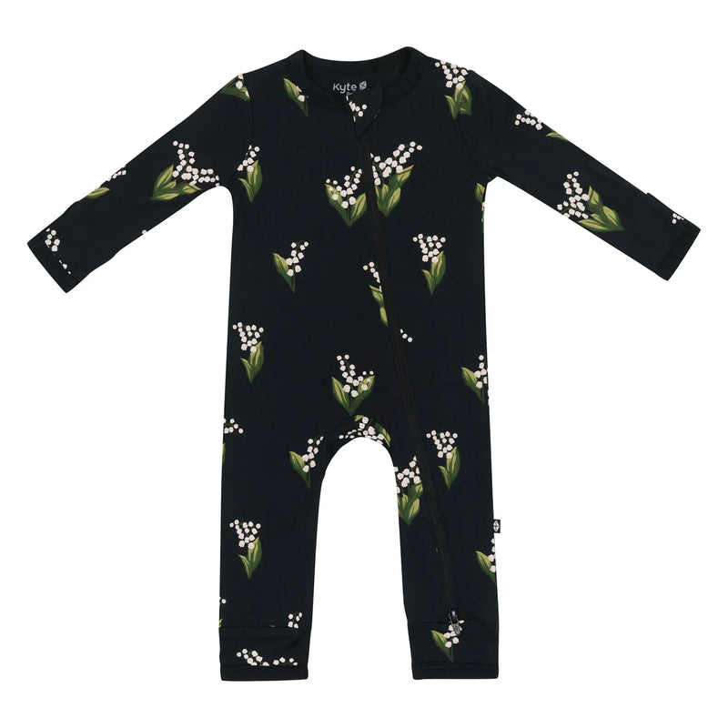 Zippered Romper - Midnight Lily