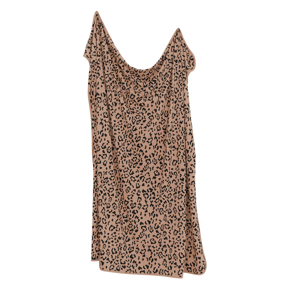 Swaddle Blanket - Latte Leopard