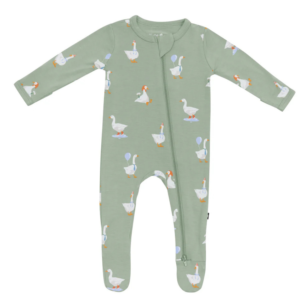 Zippered Footie - Silly Goose