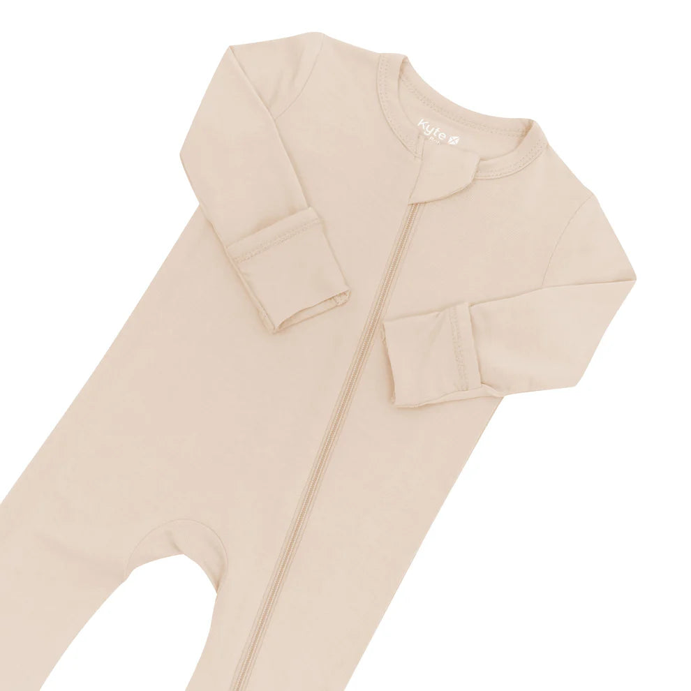 Zippered Footie - Bisque