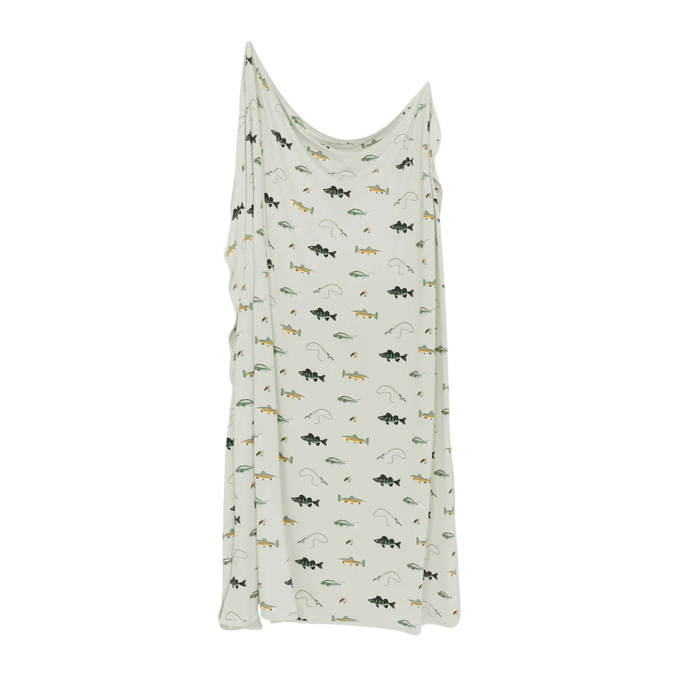 Swaddle Blanket - Fishing