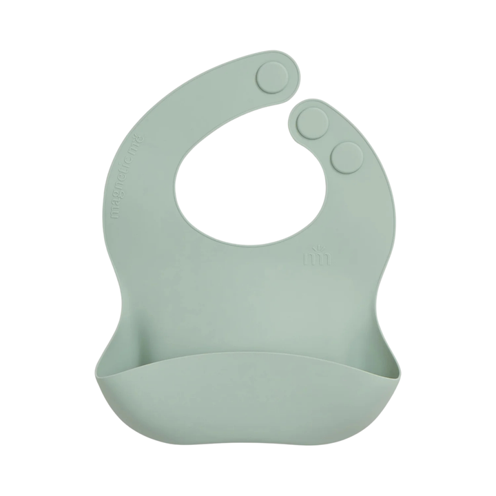 Magnetic Silicone Bib - Sage