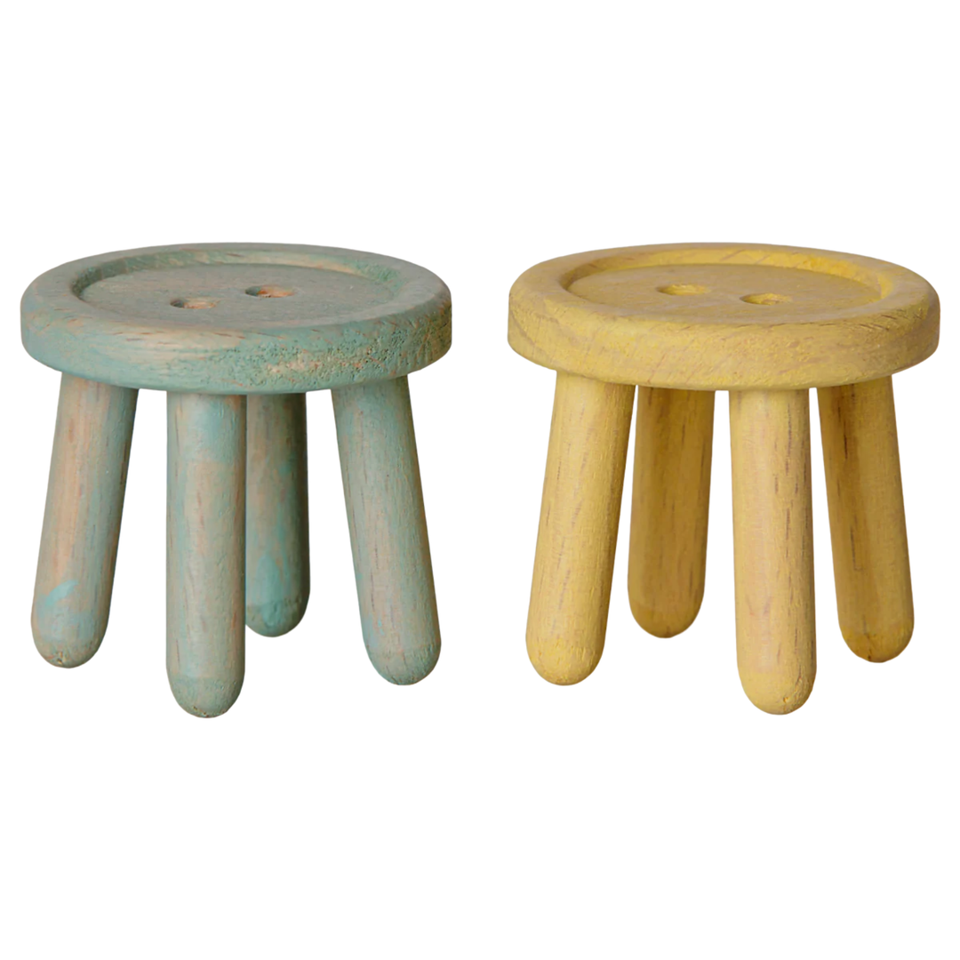 Stool set, Mouse - Mint/Light yellow