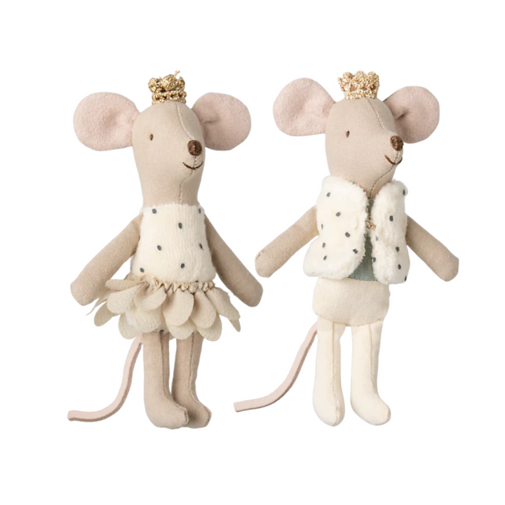 Royal twin mice, Little sister and brother in matchbox