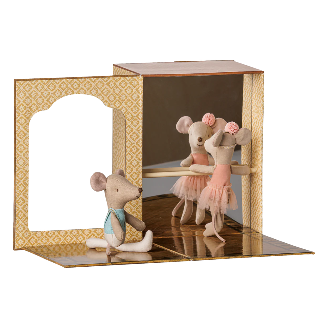 Ballet Mice in Dance Studio, Little Sister/Brother