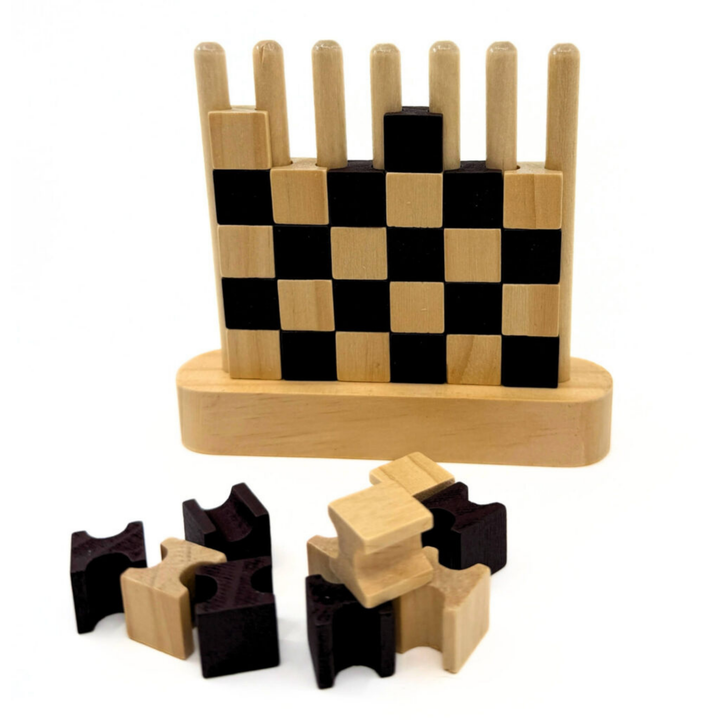 Wooden Row-of-Four Game